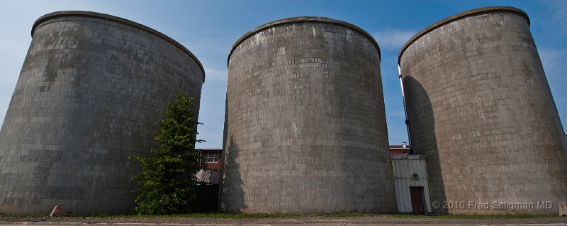 20100721_150604 Nikon D3.jpg - Stacks of  the closed pulp and paper mill, Dalhousie, NB